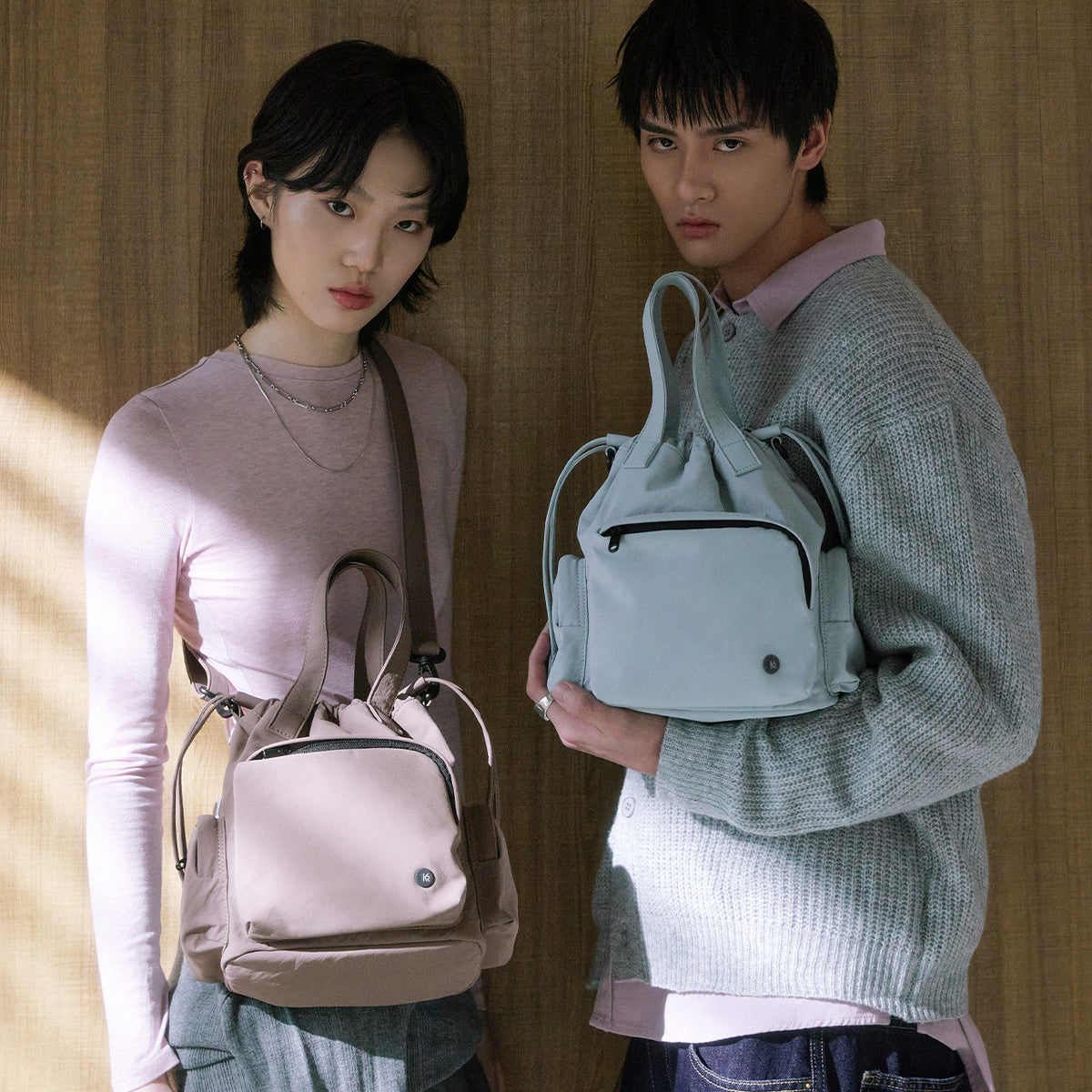 Luz 軽量巾着ショルダーバッグ